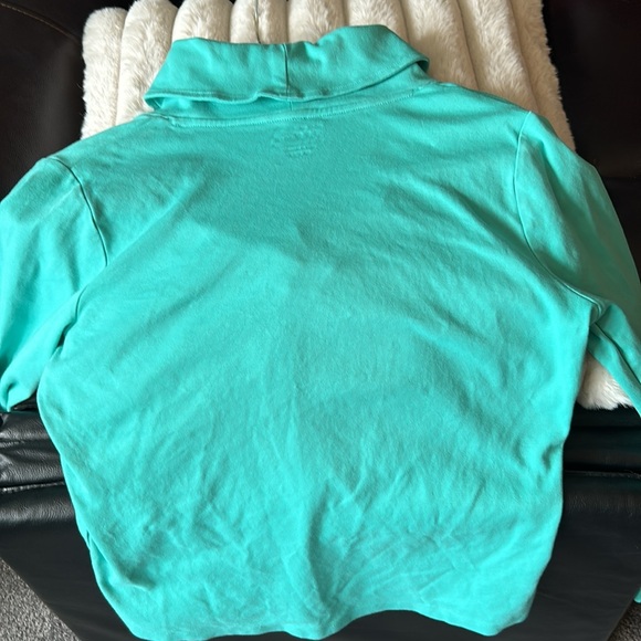 LL Bean Shirt- Gracier Teal color Med Petite - Picture 2 of 6